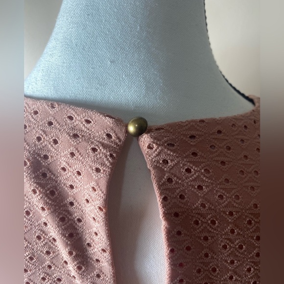 Speechless Pink Babydoll Tank Dress Embroidered Cottage Core Summer Dress Small - Picture 7 of 16